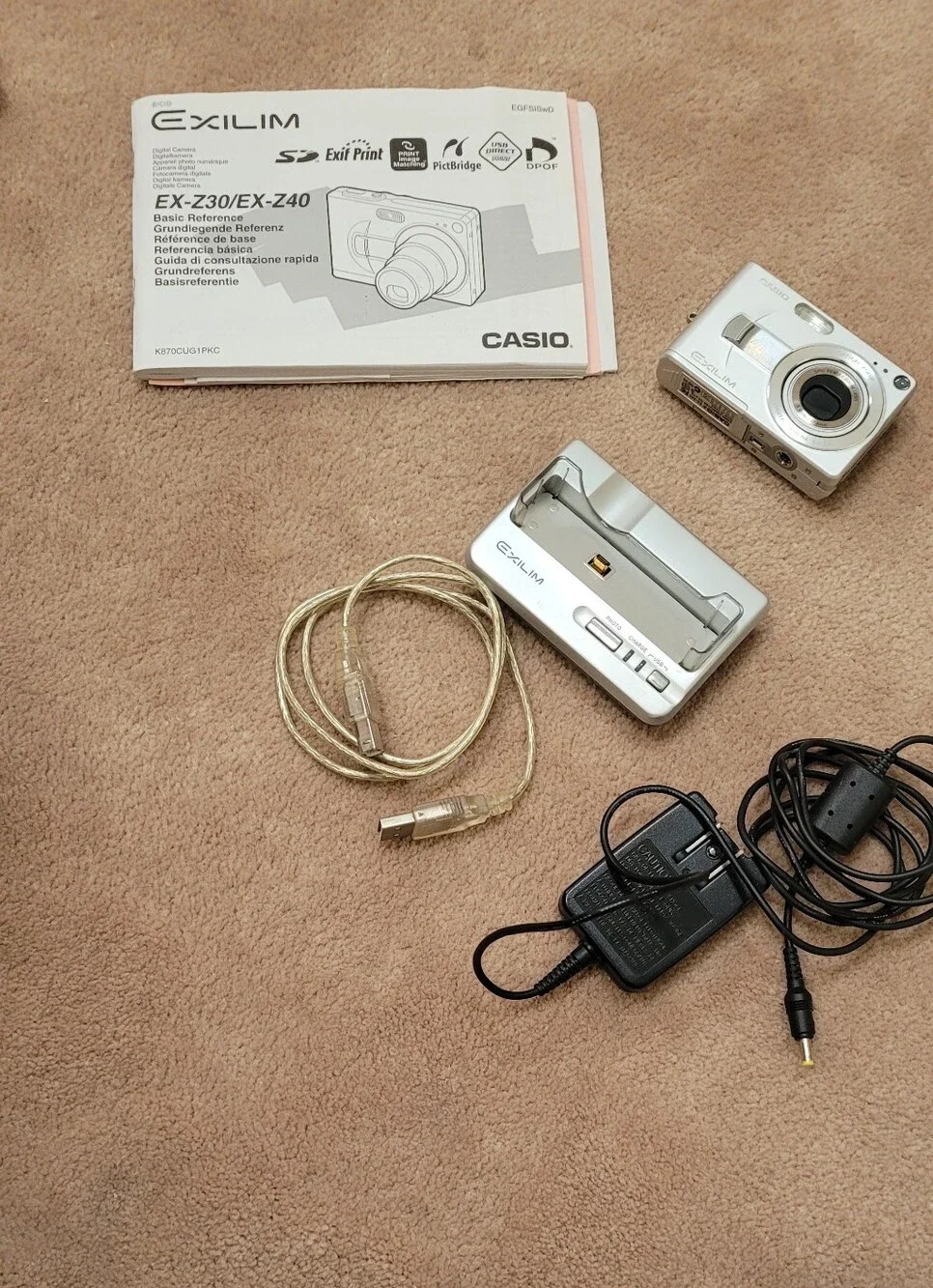 Casio Exilim Silver Compact Digital Camera